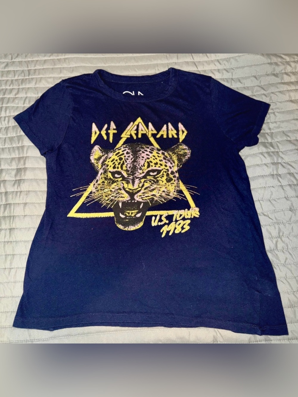 Chaser Navy Def Leppard Tour Tee
